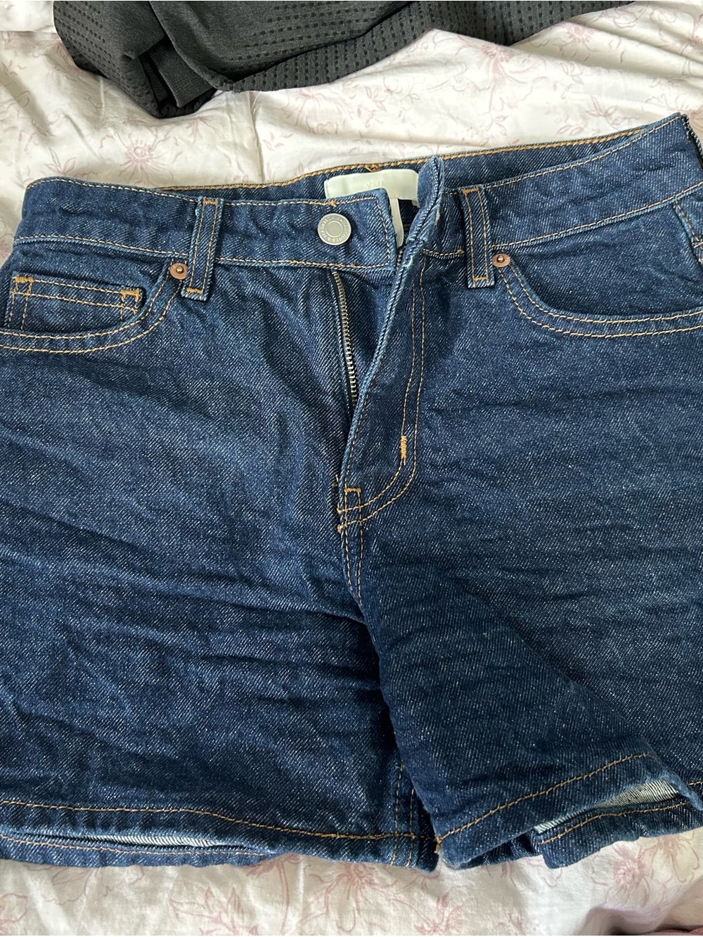 H&M Dark Blue Denim Jean Shorts